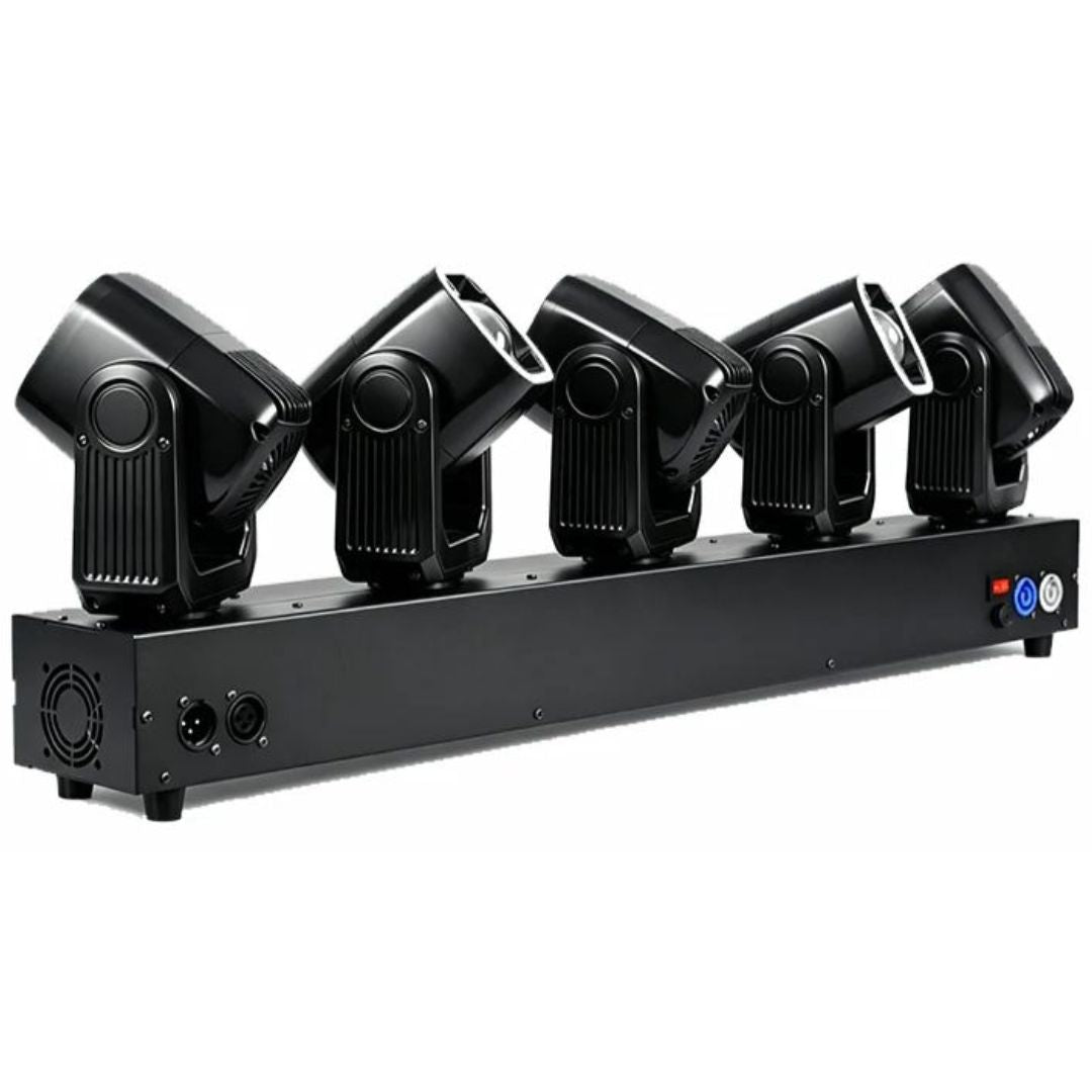 POWER PRO SM | Super Beam Cabeza Móvil 5×40W RGBW + Aro LED