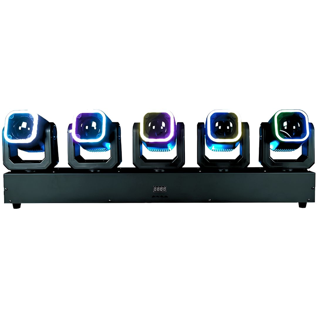 POWER PRO SM | Super Beam Cabeza Móvil 5×40W RGBW + Aro LED