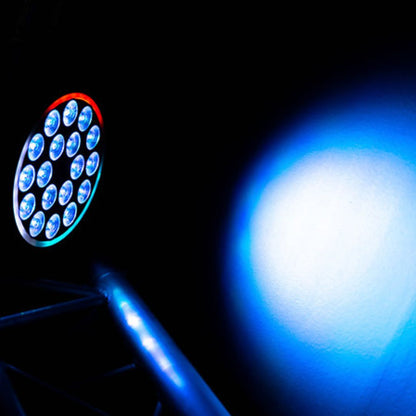 POWER PRO SM | Tacho LED RGBW 18×10W + Aro LED