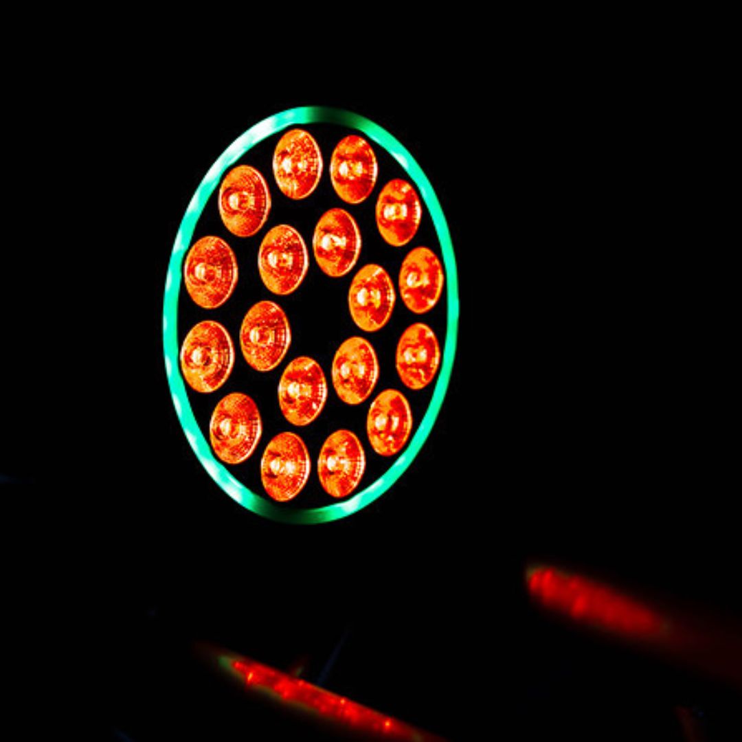 POWER PRO SM | Tacho LED RGBW 18×10W + Aro LED