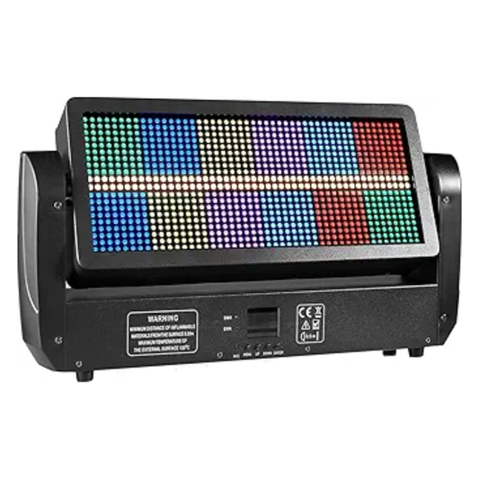 POWER PRO ATOMIC STROBE 12+12 ROBÓTICA - Luz Estroboscópica LED 3en1 RGBW con Cabezal Móvil