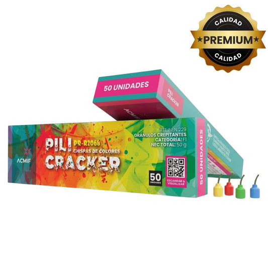 PR-2062 PILICRACKER | Petardos Crackers con Estrellas Multicolor