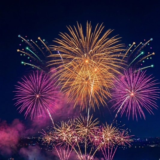 PR-C036B COSMIC | Torta de Pirotecnia 36 Disparos / 36 Efectos