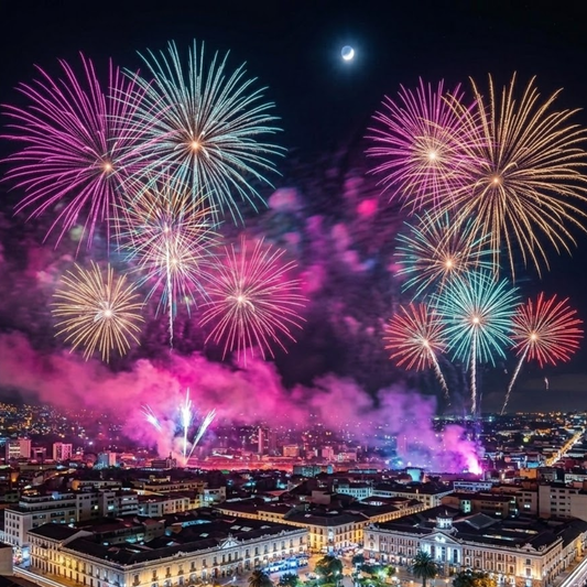 PR-C036C GALAXY | Torta de Pirotecnia 36 Disparos / 36 Efectos