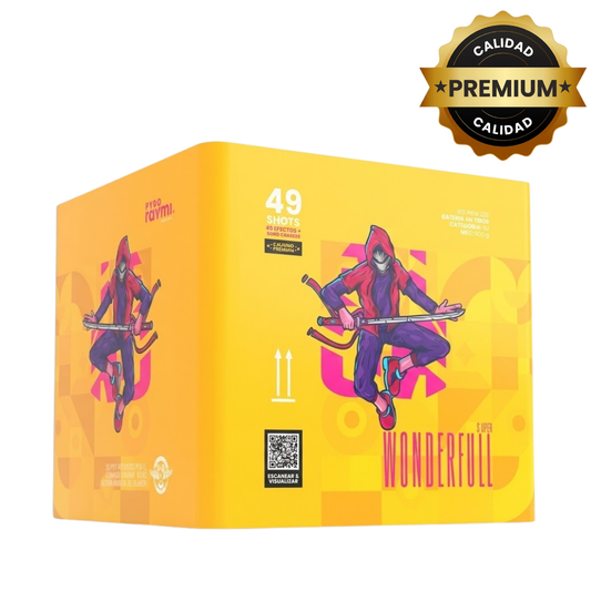 PR-C049B WONDERFULL | Torta de Pirotecnia  49 Disparos / 49 Efectos