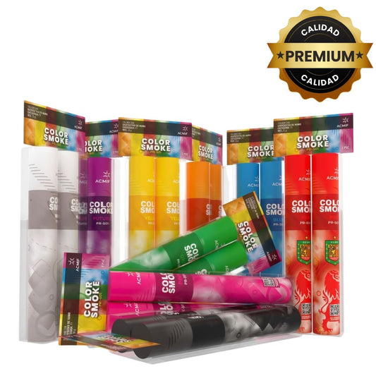 PR-C1012 COLOR SMOKE | Bengalas de Humo de Colores (9 Colores)