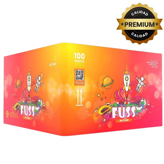 PR-C1100A FUSS | Torta de Pirotecnia 100 Disparos / 100 Efectos