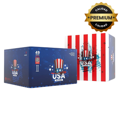 PR-C149A USA | Torta de Pirotecnia 49 Disparos / 49 Efectos