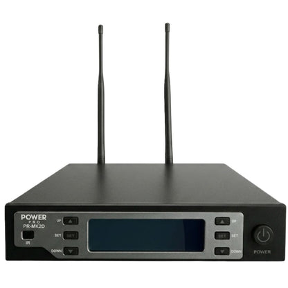 POWER PRO PR-MK2D | Micrófono Inalámbrico Doble de Diadema Premium MK2D UHF