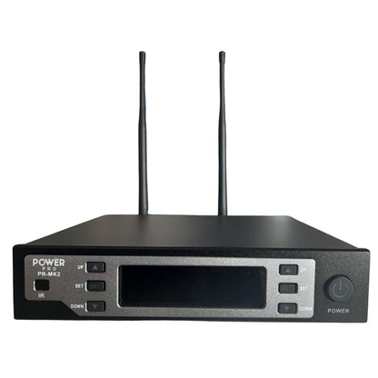 POWER PRO PR-MK2 | Micrófono Inalámbrico Doble UHF Premium MK2 – 120 Metros