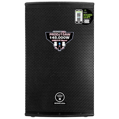 SONIC USA PRODJ15A | Altavoz Activo 15” Bi-Amplificado con Bluetooth