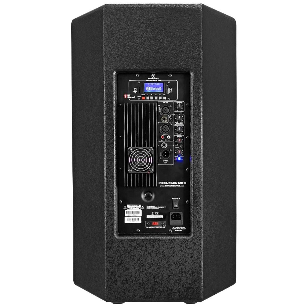 SONIC USA PRODJ15A | Altavoz Activo 15” Bi-Amplificado con Bluetooth