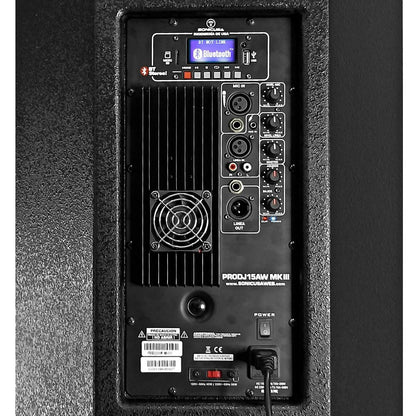 SONIC USA PRODJ15A | Altavoz Activo 15” Bi-Amplificado con Bluetooth
