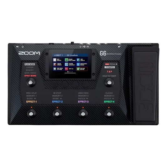 ZOOM G6 | Procesador Multiefectos Avanzado para Guitarra con Pantalla Táctil y Pedal de Expresión