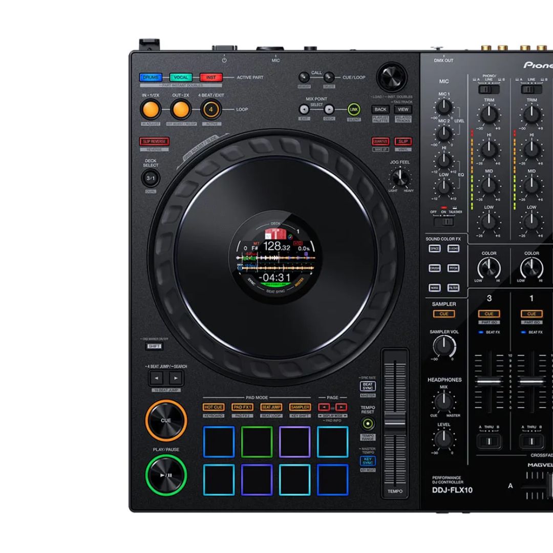 Pioneer DDJ-FLX10/CUXJ7 | Controlador DJ Profesional de 4 Canales