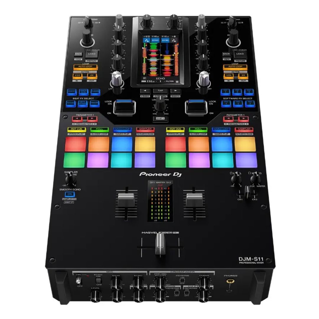 Pioneer DJM-S11/UXJCB7 | Mezcladora Profesional para DJ de 2 Canales