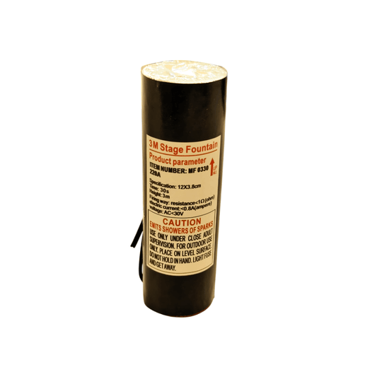 Cartucho de Pirotecnia Fría Dorado | 3 Metros 30 Segundos Power Pro