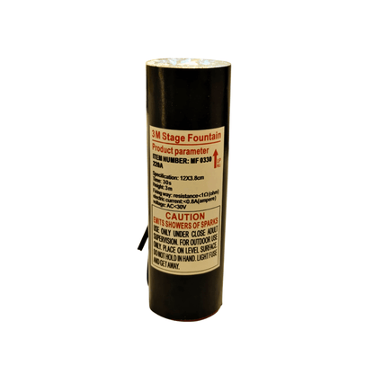 Cartucho de Pirotecnia Fría Dorado | 3 Metros 30 Segundos Power Pro