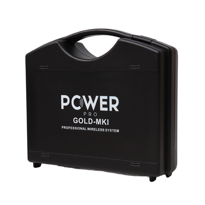 Micrófono Inalámbrico Recargable Dual 60m POWER PRO GOLD MK1