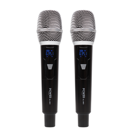 Micrófono Inalámbrico Recargable Dual 60m POWER PRO GOLD MK1