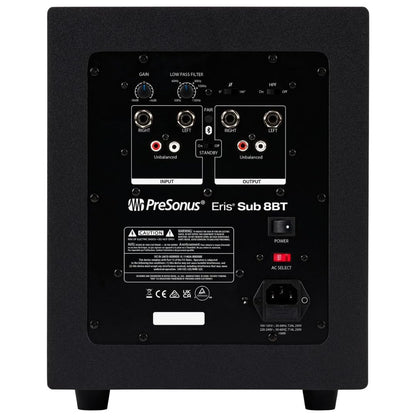 PreSonus ERIS SUB 8BT | Subwoofer Activo de Estudio de 8” con Bluetooth 5.0