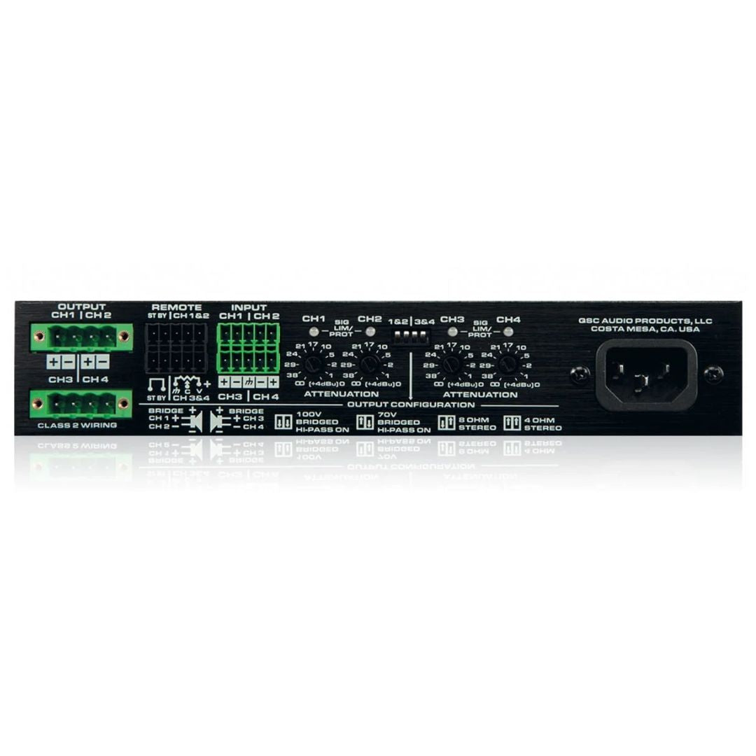 QSC SPA4-60 | Amplificador 4×60W Clase D