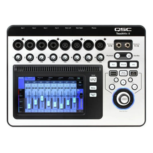 QSC CONSOLA TOUCHMIX 8 | Consola Digital 14 Canales con Pantalla Táctil 7”