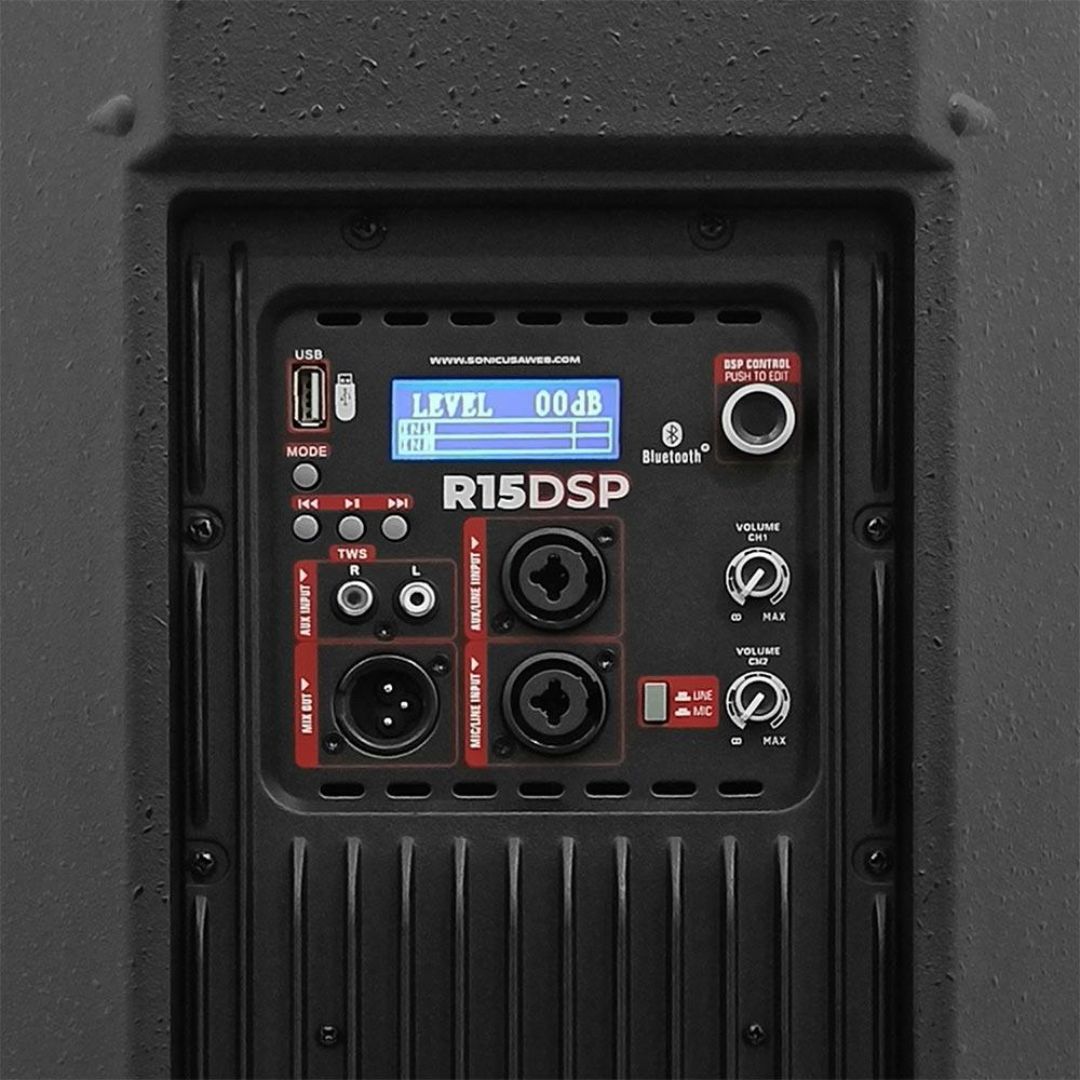 SONIC USA R15 DSP MKII | Altavoz Activo 15” con DSP Avanzado y App