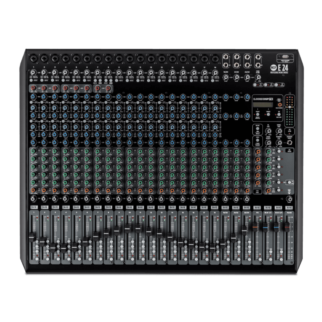 RCF E 24 | Consola de Mezcla Profesional 24 Canales
