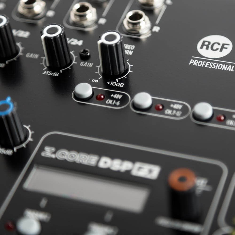 RCF E 24 | Consola de Mezcla Profesional 24 Canales