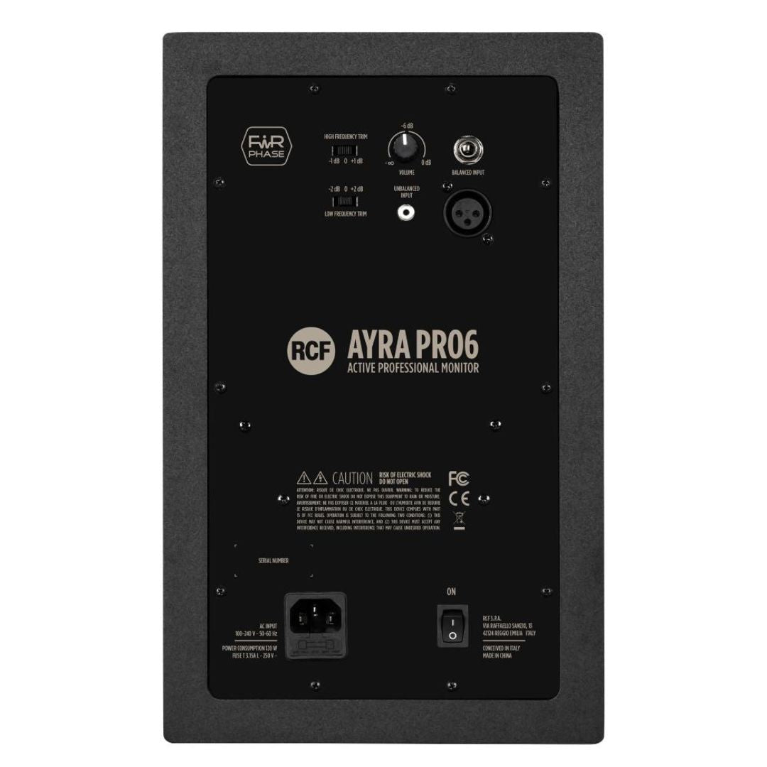 RCF AYRA PRO6 | Monitor de Estudio Activo 6.5”