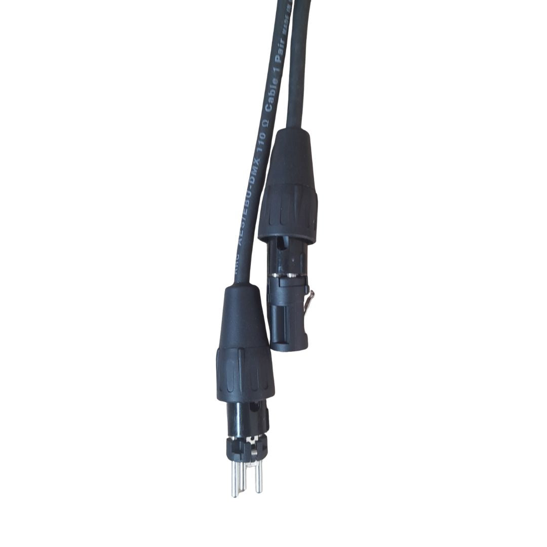 RDMX3-20 Rapco HORIZON DMX PRO CO 110Ω | 6m Cable DMX Con Conectores XLR3 REAN Black-Light 20 Ft. USA