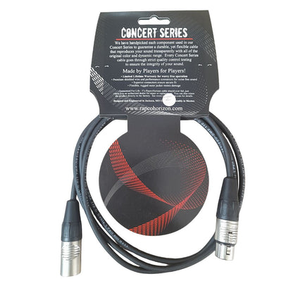 RDMX3-6 Rapco HORIZON DMX PRO CO 110Ω | 1.8m Cable DMX Con Conectores XLR3 REAN Black-Light 6 Ft. USA