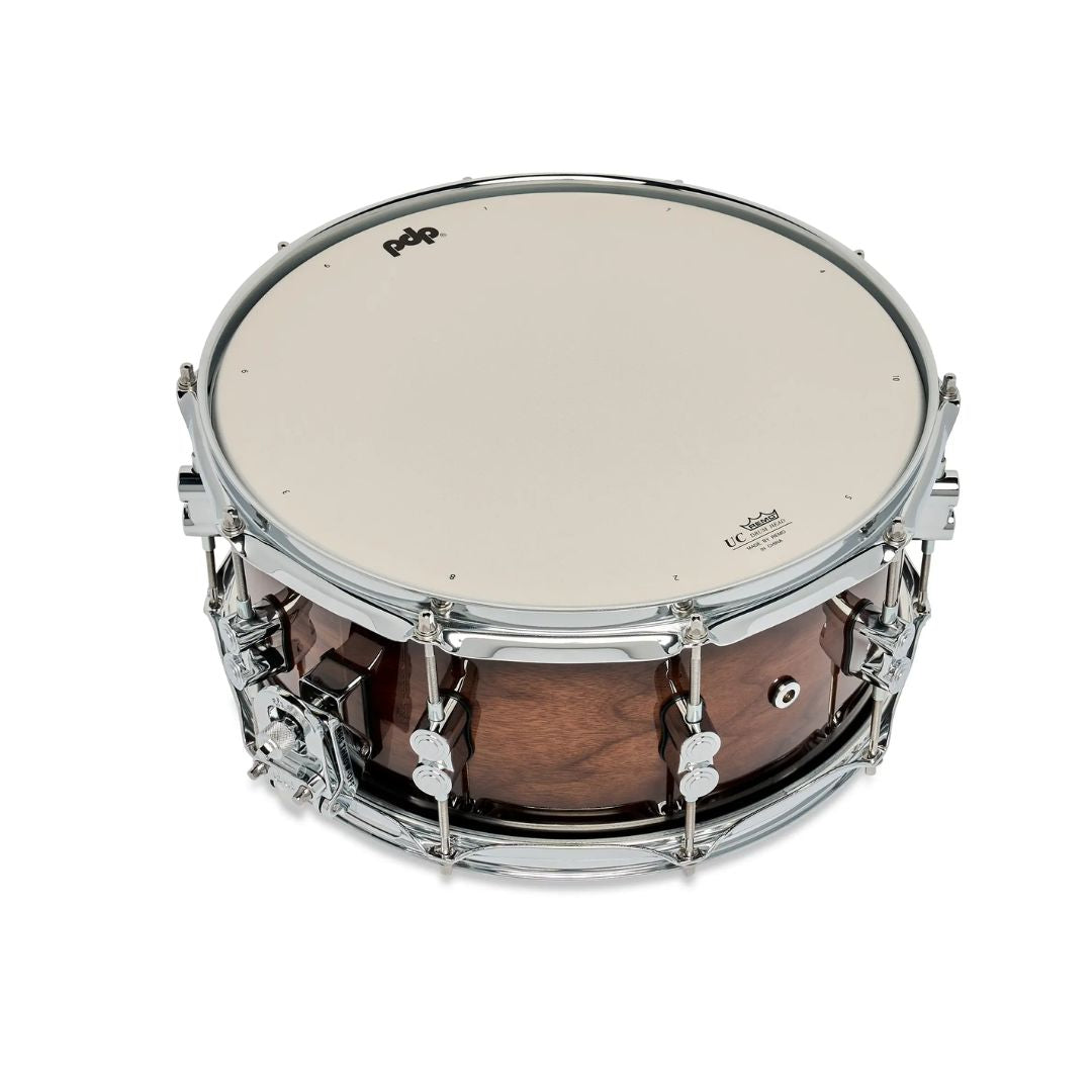 PDP DW CONCEPT SERIES EXOTIC | 14″×6.5″ Maple Walnut to Charcoal