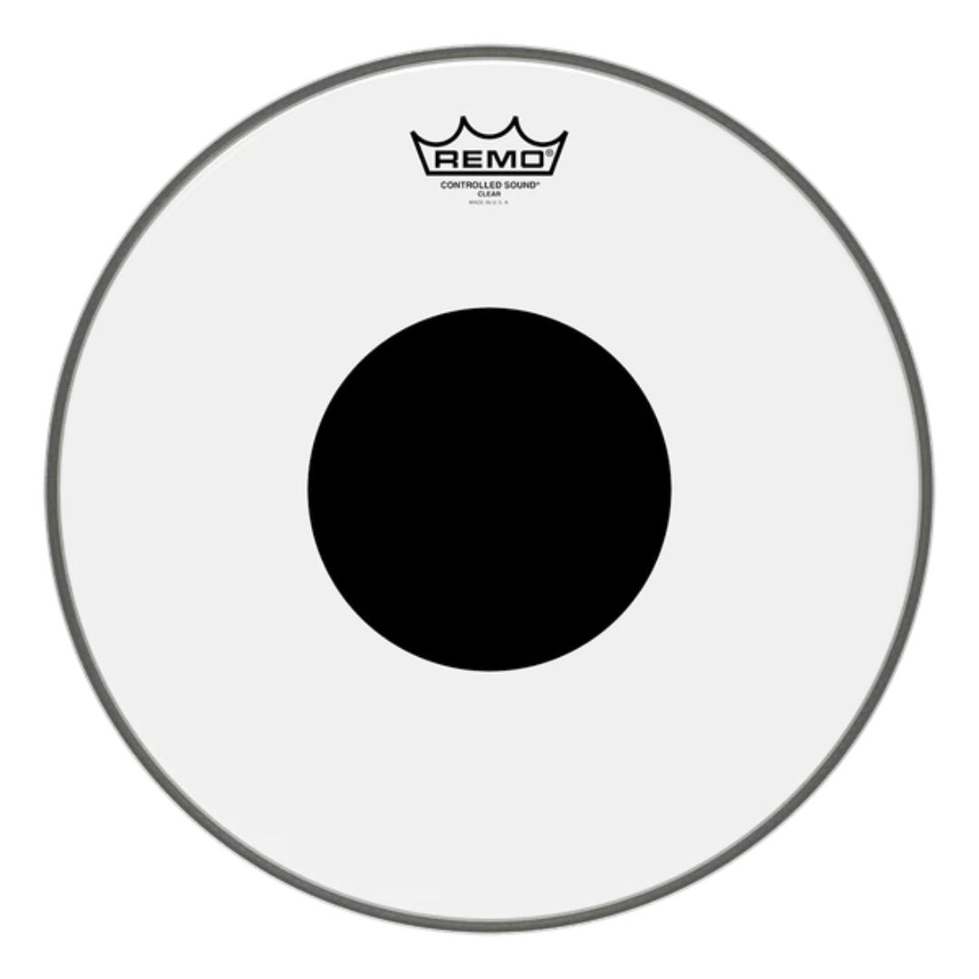 REMO CS-0314-20 | Controlled Sound® Clear Top Black Dot™ 14"
