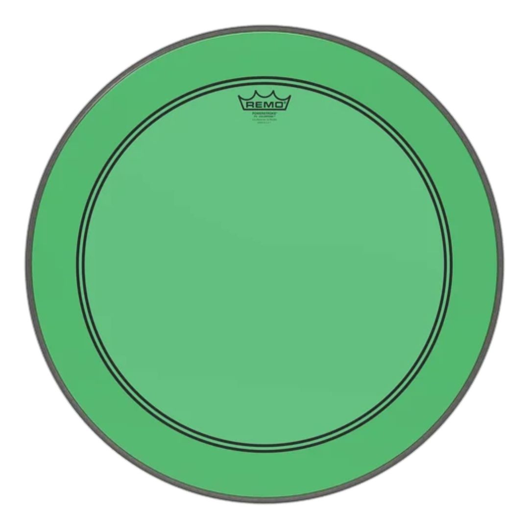 REMO P3-1322-CT-GN | Powerstroke® P3 Colortone™ Green Parche de Bombo 22″