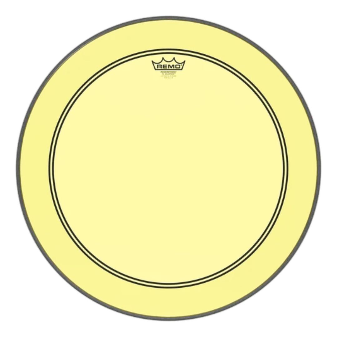 REMO P3-1322-CT-YE | Powerstroke® P3 Colortone™ Yellow Parche de Bombo 22″
