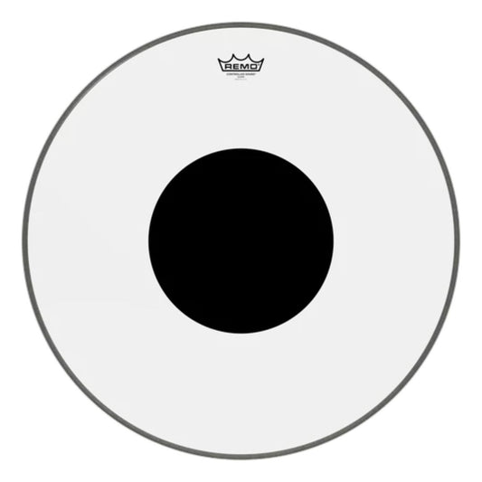 REMO CS-1324-10 | Controlled Sound® Clear Top Black Dot™ 24″
