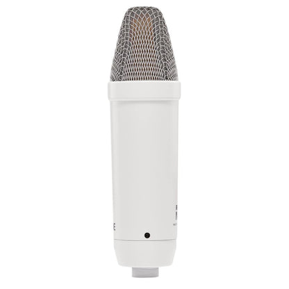 RØDE NT1 Signature Series Blanco | Micrófono de condensador profesional con soporte y filtro anti-pop