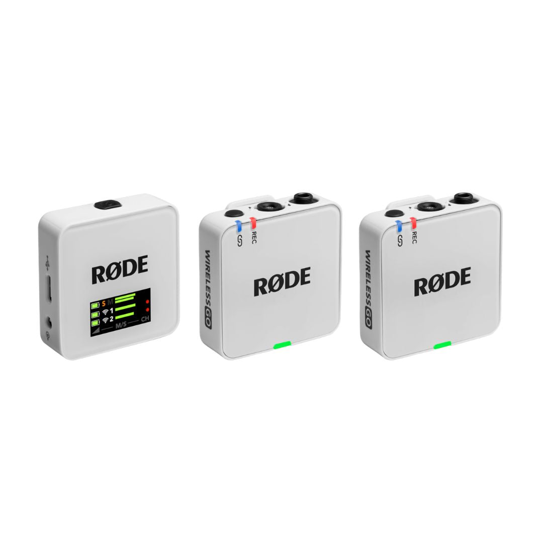 RØDE Wireless Gen III Edición Blanco | Sistema de Micrófono Inalámbrico Digital de Doble Canal