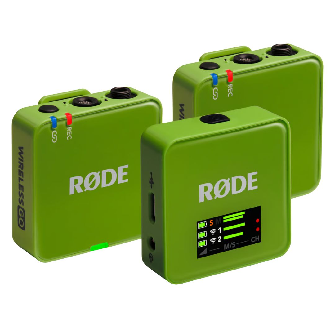 RØDE Wireless Gen III Edición Verde | Sistema de Micrófono Inalámbrico Digital de Doble Canal