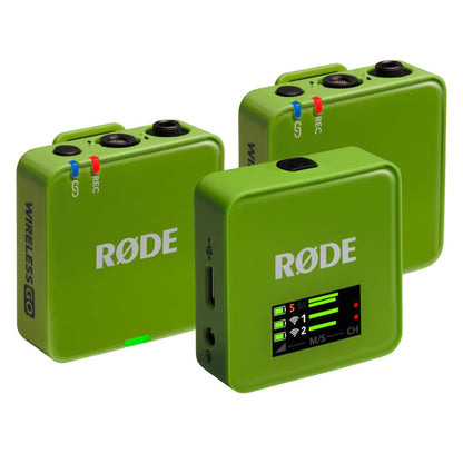 RØDE Wireless Gen III Edición Verde | Sistema de Micrófono Inalámbrico Digital de Doble Canal