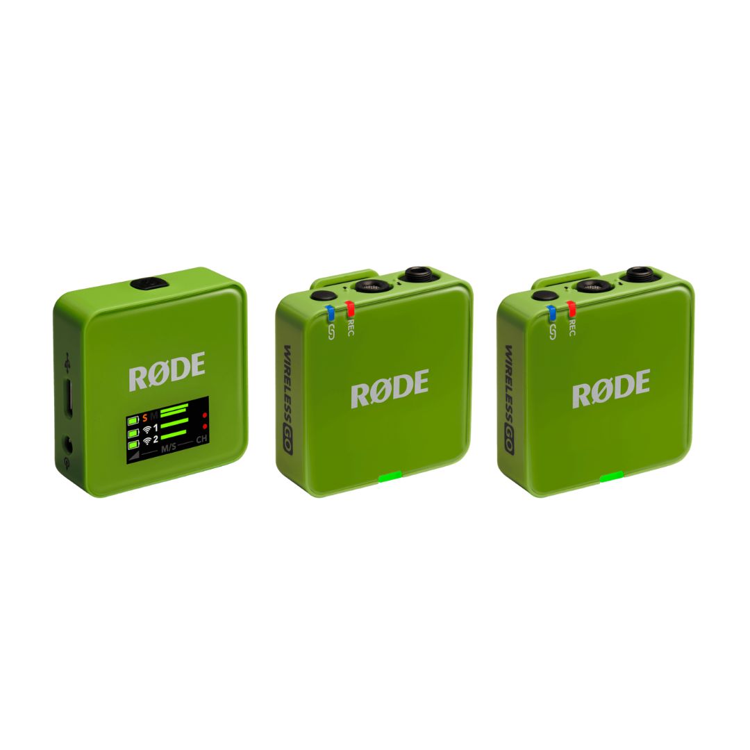 RØDE Wireless Gen III Edición Verde | Sistema de Micrófono Inalámbrico Digital de Doble Canal