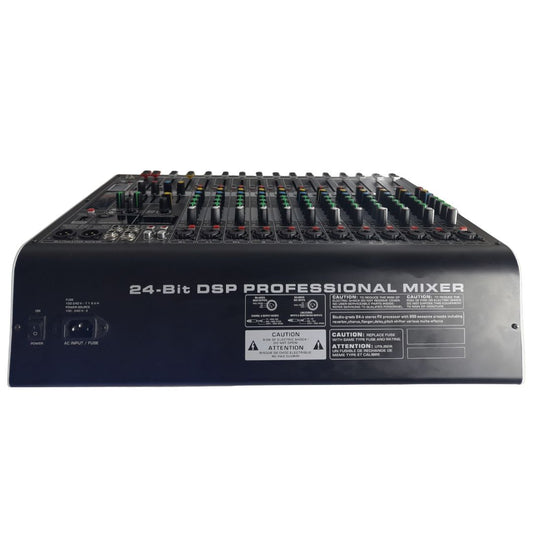 RX-120 POWER PRO | Consola Análoga 12 Canales Profesionales +48V Individual