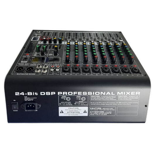 RX-80 POWER PRO | Consola Análoga 8 Canales Profesionales +48V Individual