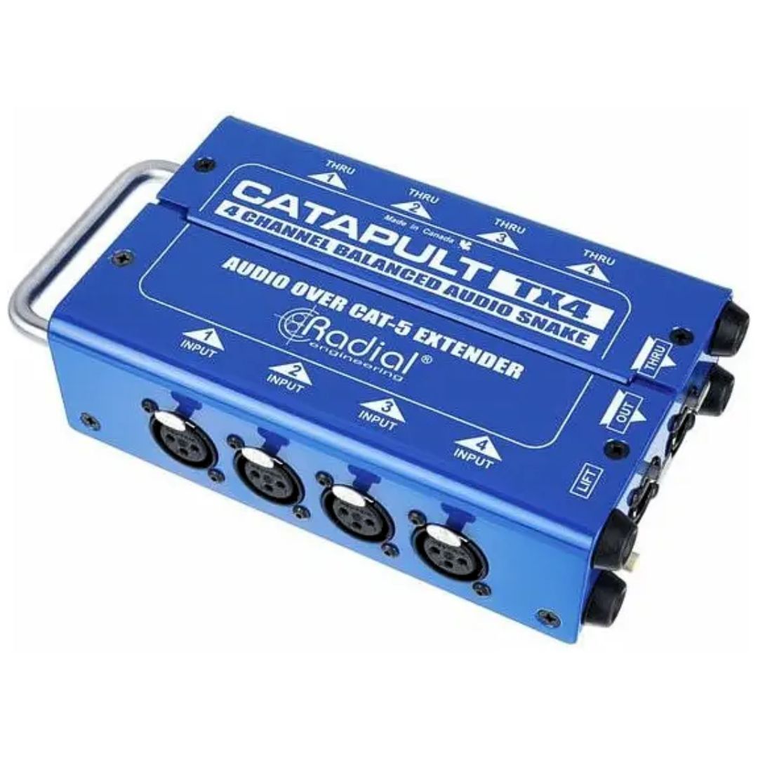 Radial CATAPULT TX4 | Transmisor Analógico de 4 Canales por Cable Cat 5