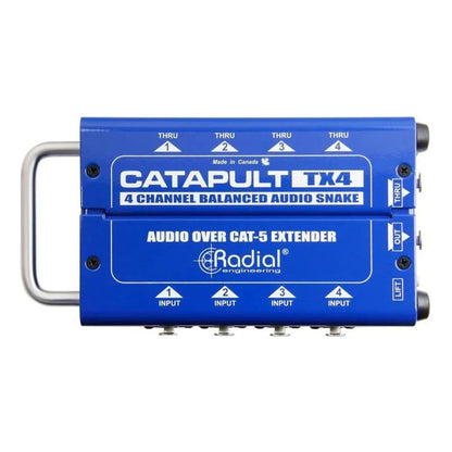 Radial CATAPULT TX4 | Transmisor Analógico de 4 Canales por Cable Cat 5