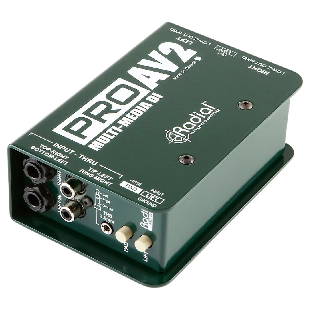 Radial ProAV2 | Caja Directa Pasiva Estéreo Multimedia