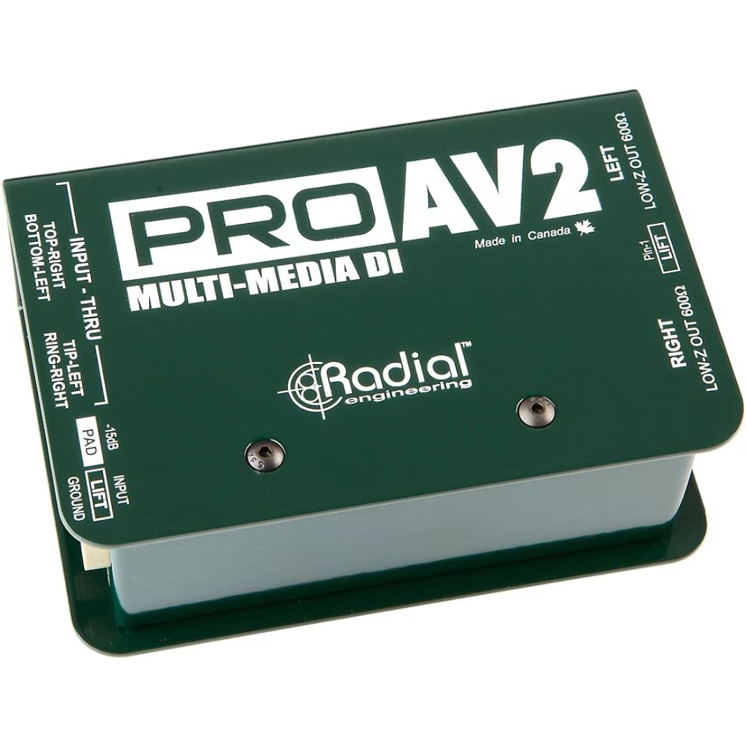 Radial ProAV2 | Caja Directa Pasiva Estéreo Multimedia