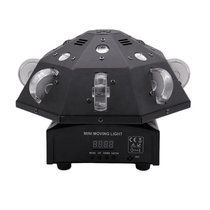 ROBÓTICA OVNI GIRATORIO 3 EN 1 - Luz Robótica Profesional Tipo Platillo RGBW